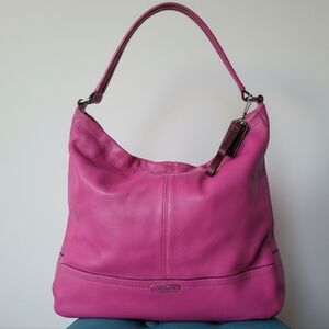 Coach Pink Leather Shoulder Bag